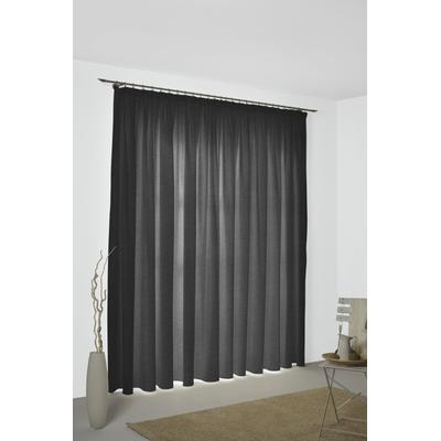 Vorhang WIRTH "Bachfeld" Gr. 4, schwarz, B:132cm H:245cm, Jacquard, Polyacryl, Gardinen Image