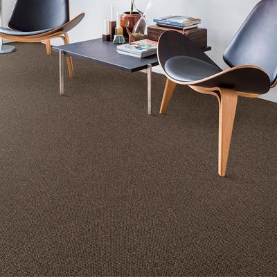 Teppichboden ANDIAMO "Tulsa, Schlinge, Made in Belgium", braun, B:400cm H:6mm L:450cm, Kunstfaser, Teppiche, meliert, Breite 400 cm oder 500 cm, strapazierfähig & pflegeleicht Image