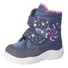 Winterstiefel PEPINO BY RICOSTA "Milena WMS: mittel", Kinder, Gr. 22, blau (navy, rosa), Textil, Lederimitat, Nylon, casual, Schuhe, Babyschuh mit Warmfutter und Sympatex, Größenschablone zum Download