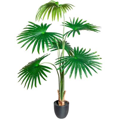 Kunstpalme GASPER, grün, B:70cm H:120cm T:70cm, Kunststoff, Kunstpflanzen Image