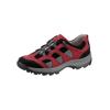 Schnürschuh WALDLÄUFER, Damen, Gr. 6,5, rot (rot, schwarz), Textil, Nubukleder, sportlich, Schuhe