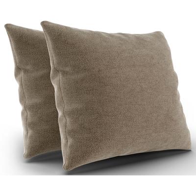 Polsterauflage SIT & MORE "Kolding", beige (nature), B:50cm H:50cm T:8cm, 95% Polyester, 10% Polyamid, Polsterauflagen, 2er Kissen-Set wahlweise in zwei Größen Image
