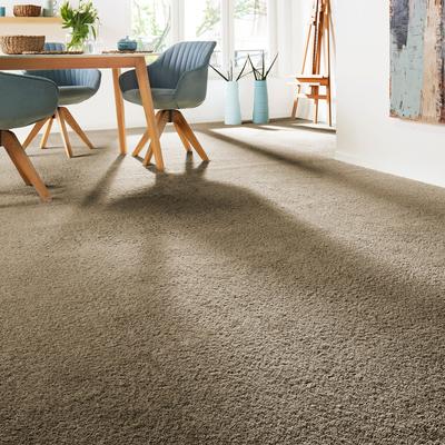 Teppichboden ANDIAMO "Verona, Velours, Made in Belgium", braun, B:500cm H:6mm L:300cm, Kunstfaser, Teppiche, Uni Farben, Breite 400 cm oder 500 cm, strapazierfähig, pflegeleicht Image