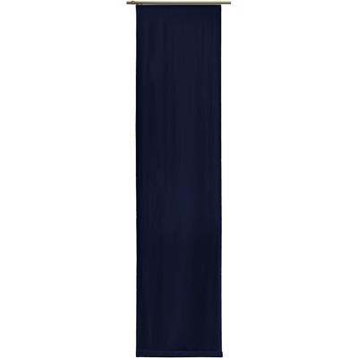 Schiebegardine WIRTH "Newbury" Gr. 3, blau (nachtblau), B:57cm H:225cm, Jacquard, Baumwolle, Polyester, Gardinen, Ohne Befestigungszubehör, Breite: 57 cm Image