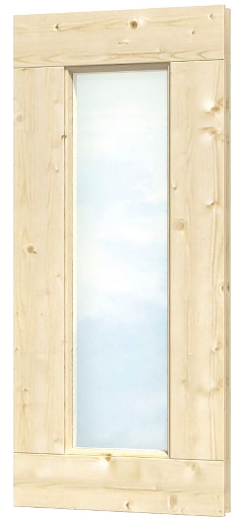 Fenster SKANHOLZ, beige (natur), B:40cm H:93cm, Glas, Massivholz, Fenster, 40 x 93 cm