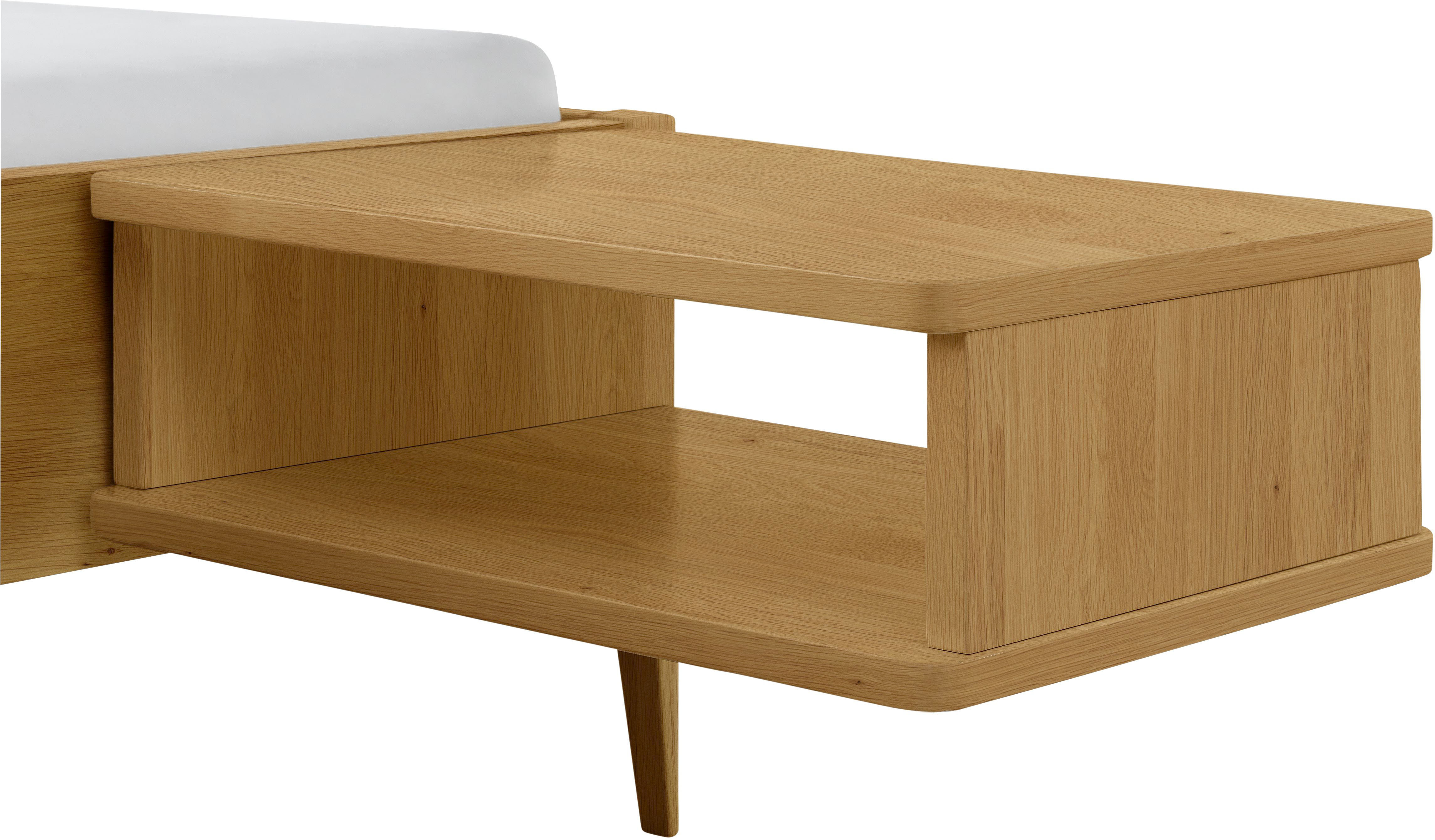 Nachtkonsole HASENA "Seva", braun, B:48cm H:16cm T:38cm, Massivholz, Sideboards, Nachtkonsole