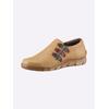 Slipper CASUAL LOOKS, Damen, Gr. 40, gelb (ocker), Glattleder, sportlich, Schuhe