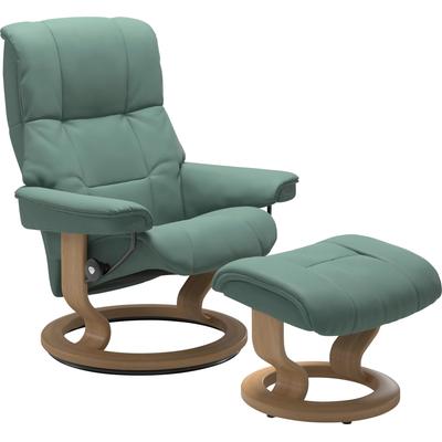 Relaxsessel STRESSLESS "Mayfair", grün (aqua grün paloma), B:75cm H:99cm T:73cm, Leder BATICK: BATICK ist ein leicht korrigiertes, durchgefärbtes und genarbtes Möbelleder, bei dem die meisten Unebenheiten und Spuren in der Regel entfernt wurden.,... Image