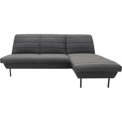 Ecksofa "LOOKS IX L-Form", blau (blau, grau), B:214cm H:92cm T:168cm, 70% R-Polyester, 30% Polyester, LOOKS BY WOLFGANG JOOP, Sofas, Quersteppung, ohne Armlehnen Image