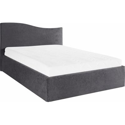 Polsterbett, grau (anthrazit), B:152cm L:210cm, Bezug Bett: wahlweise Kunstleder oder Microfaser (100% Polyester), Bonnell-Federkernmatratze: 51% Polypropylen, 39% Polyester und 10% Baumwolle, Kaltschaummatratze: 100% Polyester, Bezug abnehm- und... Image