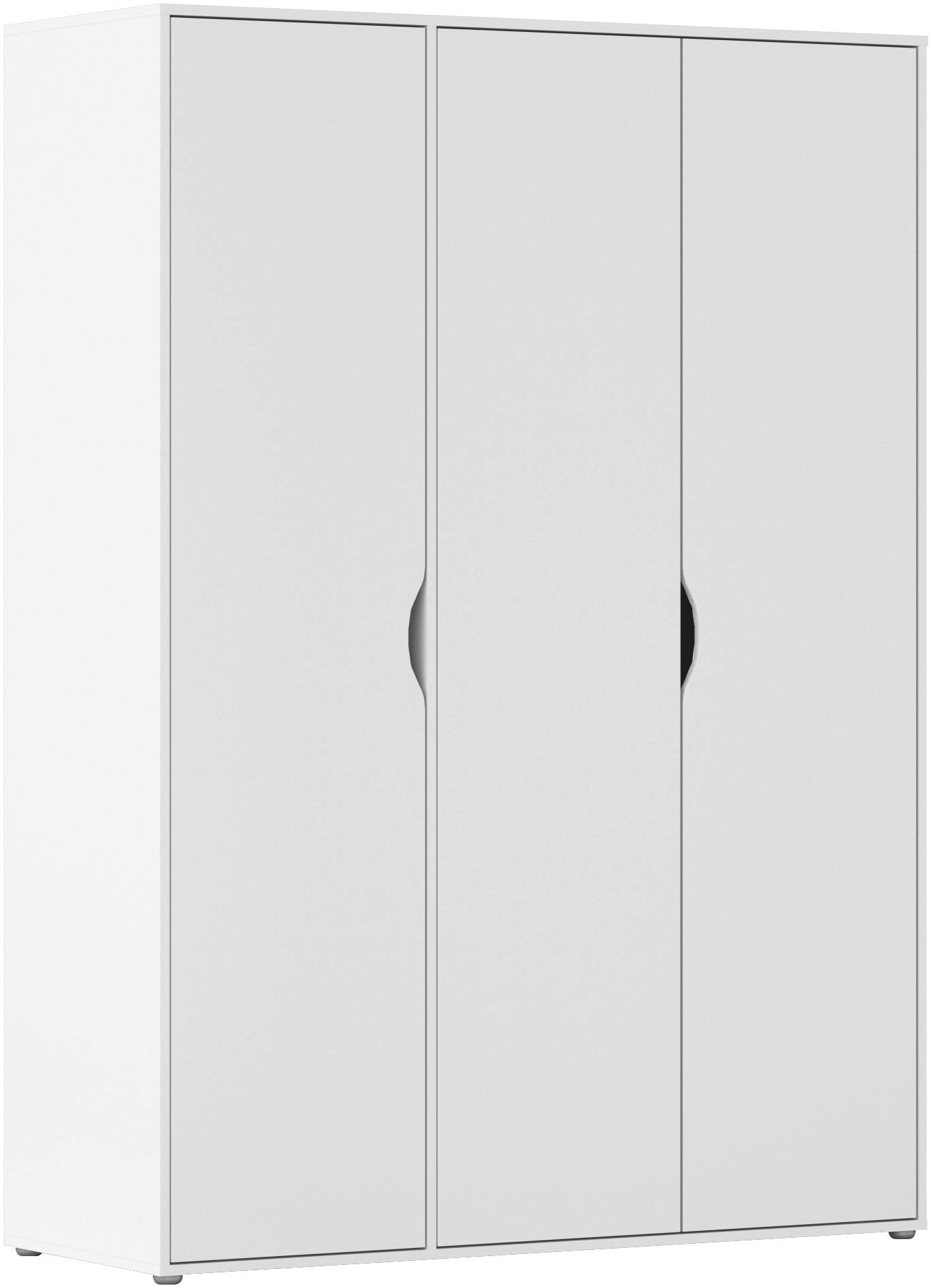 Drehtürenschrank RAUCH "Kleiderschrank Schrank Garderobe Wäscheschrank NARAI viel Stauraum", weiß (alpinweiß), B:140cm H:194cm T:53cm, Holzwerkstoff, Schränke, Griffausfräsungen für eine grifflose Optik TOPSELLER MADE IN GERMANY Image