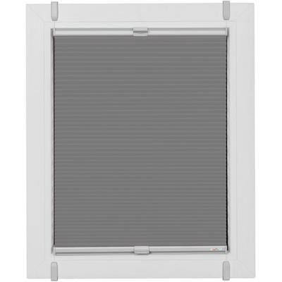 Plissee SUNLINES "Start-up Style Honeycomb", bunt (grau, silberfarben, silberfarben), B:90cm H:115cm, Obermaterial: 100% Polyester, Plissees, verspannt mit Simply-Fix Klemmträger, Wabenplissee, nach Maß Image
