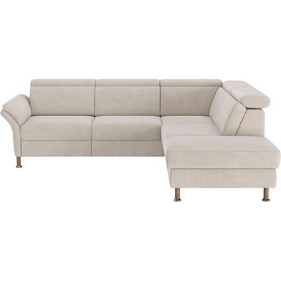 Ecksofa HOME AFFAIRE "Calypso L-Form", beige (linen), B:259cm H:85cm T:227cm, 100% Polyester, Sofas, mit Relaxfunktion motorisch im Sofa 2,5- Sitzer Image