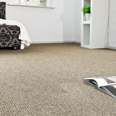 Teppichboden ANDIAMO "Joe, Schlinge, Made in Netherlands", braun (hellbraun), B:400cm H:8mm L:800cm, Kunstfaser, Teppiche, Breite 400 cm, meliert, Wohnzimmer, strapazierfähig & robust Image