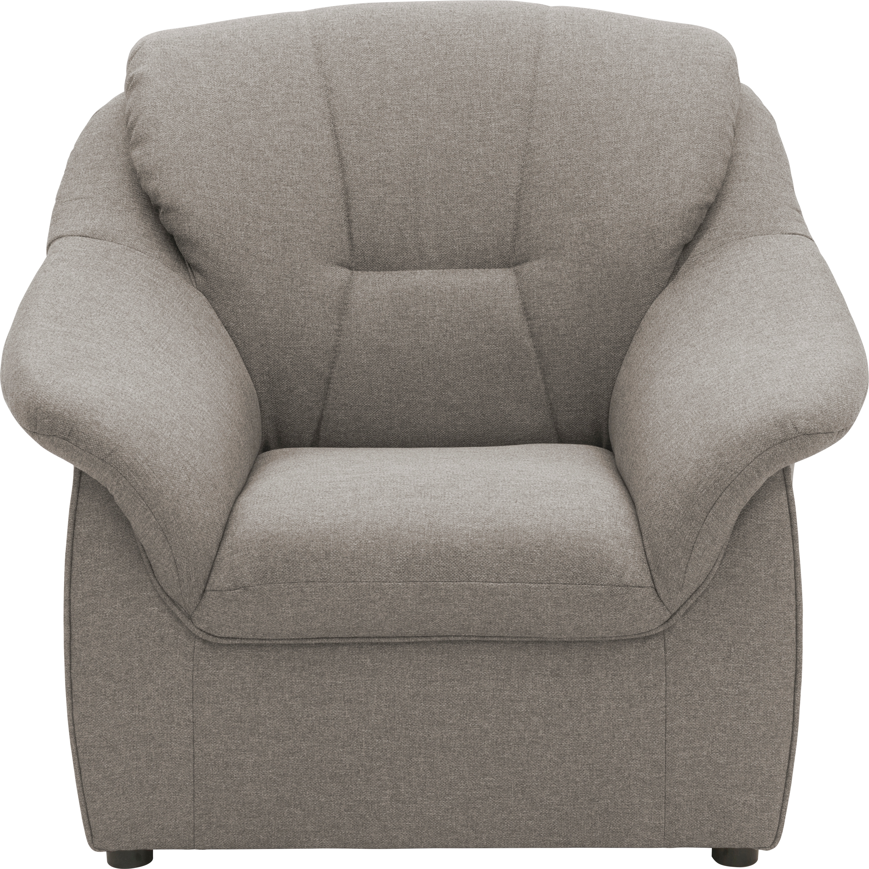 Sessel DOMO COLLECTION "Faenza für kleine Räume, zeitlos und elegant, kompakte Maße", grau (stone), B:83cm H:88cm T:82cm, 100% Polyester, Sessel, Sessel