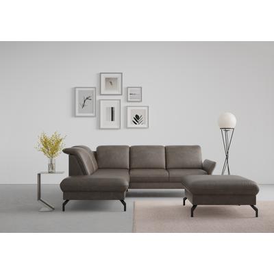 Ecksofa SIT & MORE "Fashion L-Form", braun, B:250cm H:84cm T:207cm, Sofas, wahlweise mit Kopfteilverstellung und Vorziehsitz, motorisch Image