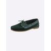 Slipper HEINE, Damen, Gr. 42, grün, Leder, Rindsleder, Veloursleder, Glattleder, modisch, Schuhe
