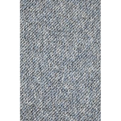 Teppichboden ANDIAMO "Kairo, Schlinge, Made in Netherlands", blau, B:400cm H:8mm L:100cm, Kunstfaser, Teppiche, meliert, Breite 400 cm, Wohnzimmer, strapazierfähig & robust Image