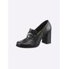 Pumps HEINE, Damen, Gr. 41, schwarz, Leder, Leder, feminin, Schuhe
