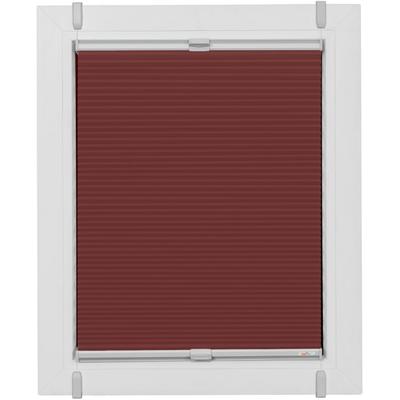 Plissee SUNLINES "Start-up Style Honeycomb", rot (ziegelrot, weiß, weiß), B:63cm H:185cm, Obermaterial: 100% Polyester, Plissees, verspannt mit Simply-Fix Klemmträger, Wabenplissee, nach Maß Image