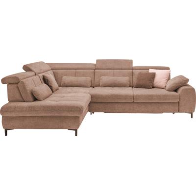 Ecksofa "SO 3400 Sitzhöhe 47cm oder 49cm, Sitztiefe verstellbar, B/T 317/220 cm", famosa siena, B:317cm H:84cm T:220cm, 100% Polyester, SET ONE BY MUSTERRING, Sofas, Kaltschaumpolsterung, Flachgewebe, whlw. mit Funktionen, Sitzhöhe 47 Image