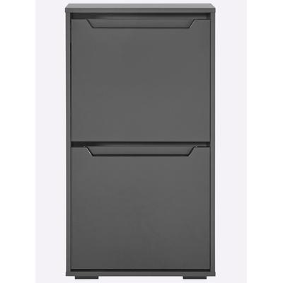 Schuhschrank HEINE HOME, grau (anthrazit), B:50cm H:92cm T:20cm, MDF, Schränke Image