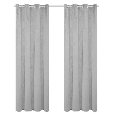 Gardine HEINE HOME Gr. 1, grau, B:140cm H:160cm, Polyester, Gardinen Image