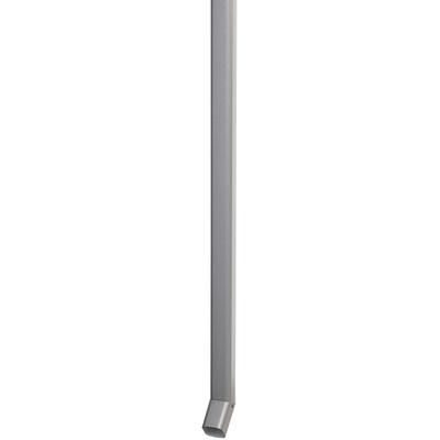 Regenfallrohr BIOHORT, grau (quarzgrau), B:4cm H:204cm L:4cm, Stahl, Rohre, für Gerätehaus HighLine, aus feuerverzinktem Stahl