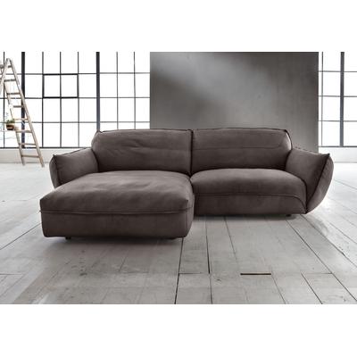 Ecksofa BETYPE "Be Type Be Chilled, L-Form", braun, B:260cm H:85cm T:180cm, AnilinLEDER Pallino gewachst (echtes Rindsleder) Das von südamerikanischen Rindern stammende Anilinleder wird in Fässern gefärbt. Natürliche Merkmale wie Narben,... Image