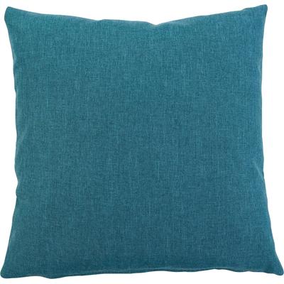 Dekokissen GÖZZE "Milano", blau (petrol, unifarben), B:50cm L:50cm, Polyester, Dekokissen_Sitzkissen_Kissenhüllen, mit Reißverschluss, Kissenhüle ohne Füllung, 2 Stück Image