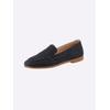 Slipper ANDREA CONTI, Damen, Gr. 39, blau (marine), Leder, Rindsleder, Nubukleder, modisch, Schuhe