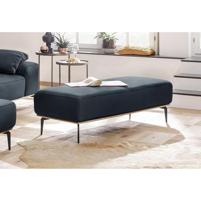 Polsterhocker W.SCHILLIG "run", blau (blau z73), B:150cm H:46cm T:60cm, Longlife Xtra-Leder Z73: Naturwalkleder der Luxusklasse aus den erlesensten Rohhäuten. Hautstärke 1, 1 u2013 1, 3 mm, ROHLEDER Jacquard-Flachgewebe Q2 W60 (63% Polyester, 37%... Image