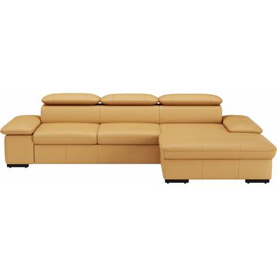 Ecksofa SIT & MORE "Alcudia L-Form", gelb (curry), B:286cm H:73cm T:174cm, Sofas, wahlweise mit Bettfunktion Image