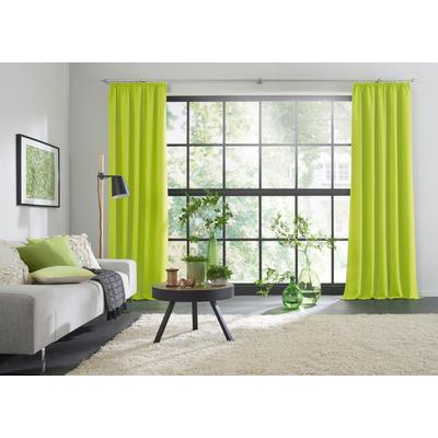 Vorhang WIRTH "Dim out" Gr. 2, grün (limone), B:145cm H:180cm, Polyester, Gardinen Image