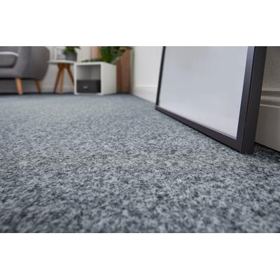 Teppichboden ANDIAMO "Invita, Nadelvlies, Made in Belgium", grau (stahl), B:400cm H:5mm L:1000cm, Kunstfaser, Teppiche, melierte Optik, Breite 200 cm oder 400 cm, robust & strapazierfähig Image