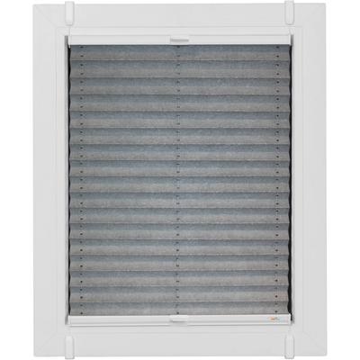 Plissee SUNLINES "Young Style Energy Saving", bunt (silberfarben, weiß, weiß), B:87,5cm H:85cm, Obermaterial: 100% Polyester, Plissees, nach Maß, mit Energiespareffekt, verspannt mit Simply-Fix Klemmträger Image