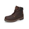 Winterboots CAMEL ACTIVE, Herren, Gr. 40, braun (dunkelbraun), Leder, casual,Basic,modisch, Schuhe, Schnürstiefel mit Profilsohle und Warmfutter