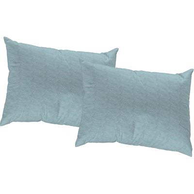 Dekokissen WIRTH "Torbole" Gr. 1, blau (blau, meliert), B:40cm L:40cm, Baumwolle, Polyester, Dekokissen_Sitzkissen_Kissenhüllen, Kissenhülle ohne Füllung, 2 Stück Image