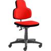 Bürostuhl MAYER SITZMÖBEL "Kinderdrehstuhl myONE", rot (rot, schwarz, schwarz), B:64cm H:94cm T:60cm, Polyester, Kunststoff, Stühle, Bürodrehstuhl Bürostuhl, mitwachsend