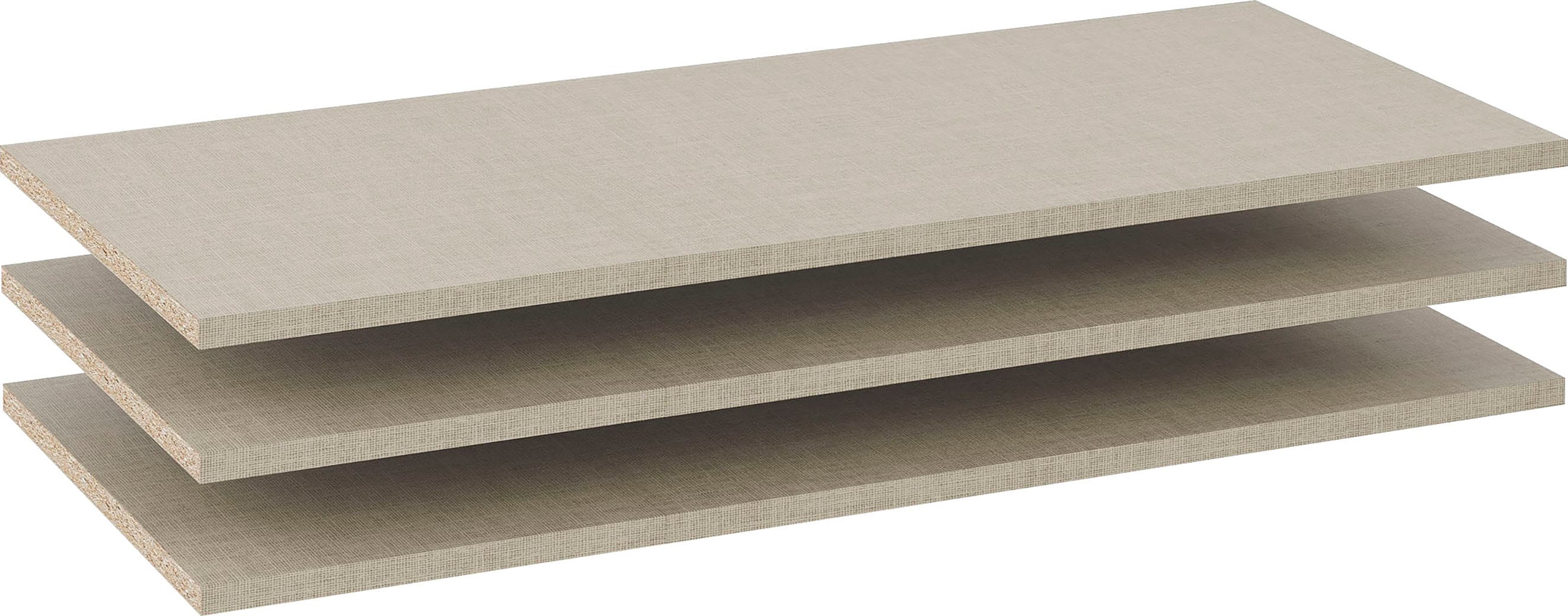 Einlegeboden RAUCH "Zubehör für Rauch-Schränke ORANGE/BLACK", leinenoptik hell, B:79cm H:2,2cm T:50cm, Holzwerkstoff, Einlegeböden, Einlegeboden, 3er-Set Breite 79 cm, Tiefe 50 cm