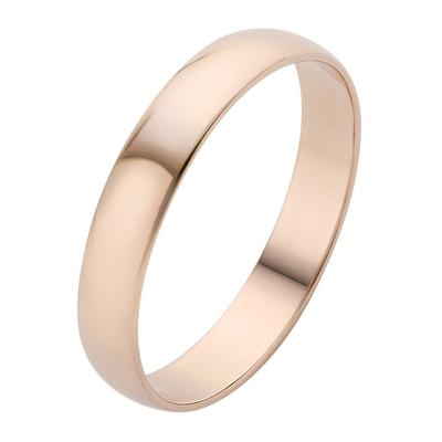 Trauring FIRETTI "Schmuck Geschenk Gold Hochzeit Ehering Trauring "LIEBE" Gr. 23, rosa (roségoldfarben), Fingerringe, 23, ohne Brillant, Roségold 585, 4mm, Rosu00e9gold 585, Made in Germany, wahlweise mit oder ohne Brillant Image