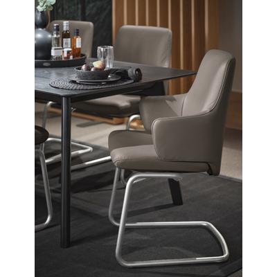 Polsterstuhl STRESSLESS "Laurel", braun (mole batick, chrom matt), B:58cm H:92cm T:60cm, Leder BATICK: BATICK ist ein leicht korrigiertes, durchgefärbtes und genarbtes Möbelleder, bei dem die meisten Unebenheiten und Spuren in der Regel entfernt... Image