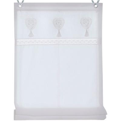 Raffrollo HEINE HOME Gr. 4, weiß, B:100cm H:140cm, Raffrollos Image