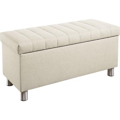Truhe MAINTAL "Kieferwald", beige (creme, natur), Spanplatte, Truhen, inkl. Stauraum Image