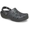 Clog CROCS "Classic Floral Cut Out Clog", Damen, Gr. 37, schwarz, casual, Schuhe, Sandale, Sommerschuh, Loafer mit Lüftungsöffnungen in Blütenstruktur