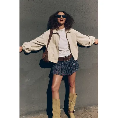 We The Free Birdie Track Jacket by We The Free, 19/99 at Free People in Puff Pastry, Size: Medium
