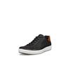 Sneaker ECCO "ECCO Soft 7 M", Herren, Gr. 48, braun (schwarz, braun), Leder, sportlich, Schuhe, Freizeitschuh, Halbschuh, Schnürschuh mit heller Laufsohle