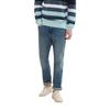 Slim-fit-Jeans TOM TAILOR "Josh", Herren, Gr. 33, Länge 34, blau (clean mid stone blau denim), Denim/Jeans, Obermaterial: 98% Baumwolle, 2% Elasthan, unifarben, casual, slim fit knöchellang, Jeans, im Five-Pocket Style