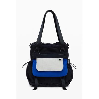 Large modular nylon backpack