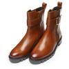 Stiefelette ARA "TULSA", Damen, Gr. 4,5 (37,5), braun (cognac), Glattleder, unifarben, modisch, Schuhe, Biker Boots, Stiefel mit Blockabsatz in G-Weite